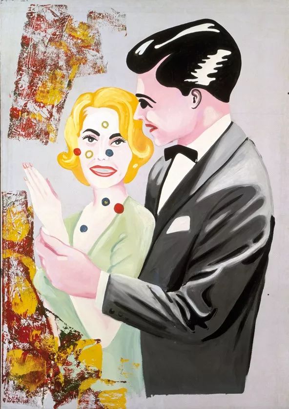 西格玛尔·波尔克《Lovers II》，布面油画， 190×140cm，1965年