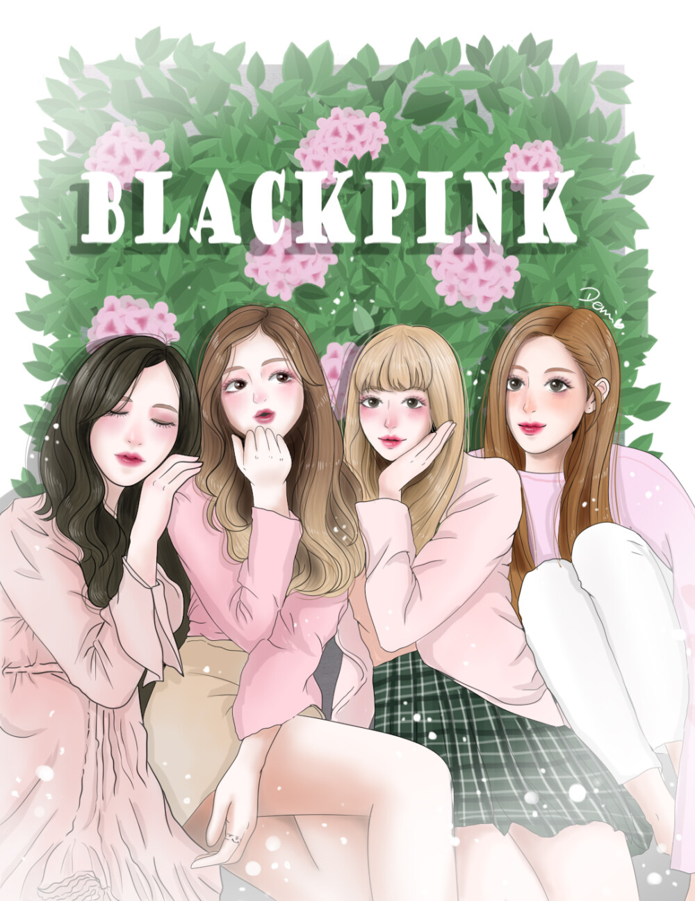 blackpink漫画奥义～
最近解锁了新画风～