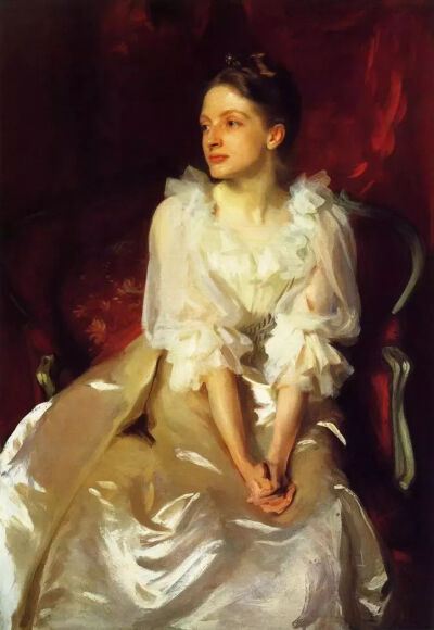 约翰·辛格·萨金特（John Singer Sargent）《Miss Helen Duinham》，画布油画，1892年