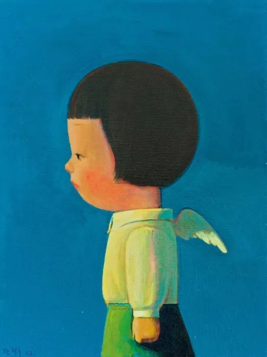 刘野《天使》，布面油画，40×30.5cm，2002年