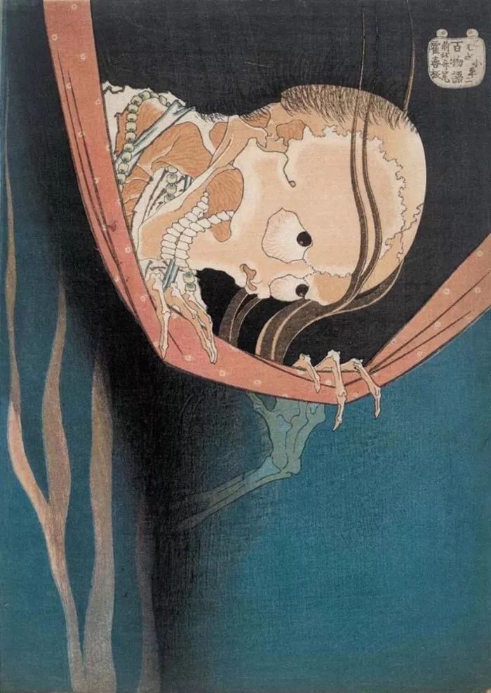 葛饰北斋《百物语之小幡小平次》
