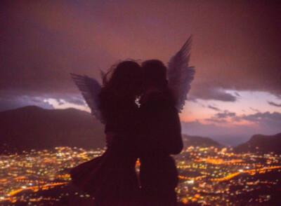 天使 唯美 欧美女头 复古 梦幻 背景图