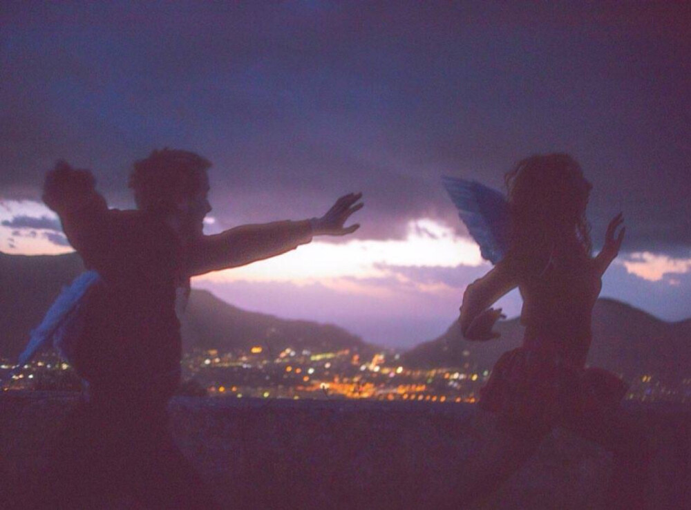 天使 唯美 欧美女头 复古 梦幻 背景图