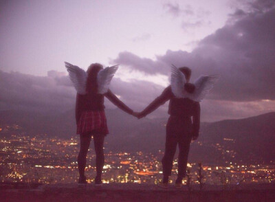 天使 唯美 欧美女头 复古 梦幻 背景图