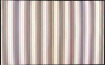 布里奇特·赖利《Late Morning》，布面乙烯，226.1×359.4cm，1967-1968年 © Bridget Riley 2019. All rights reserved.