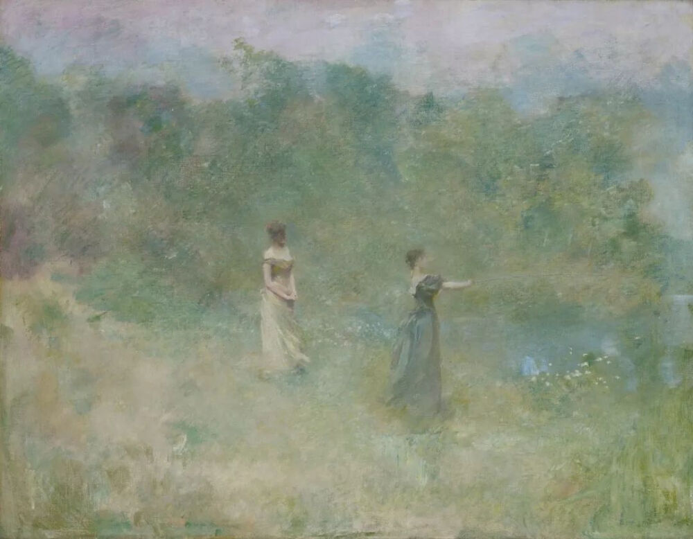 托马斯·威尔莫·杜因《夏天》，布面油画，107×137.8cm，1890年