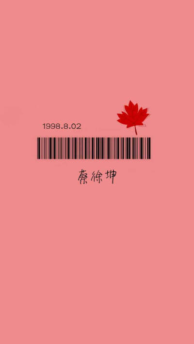 蔡徐坤文字壁纸