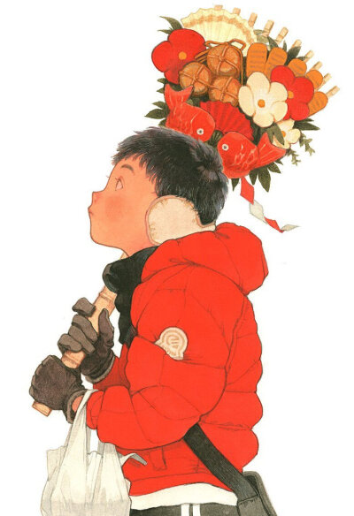 Nakajima Kano 手绘 插图 