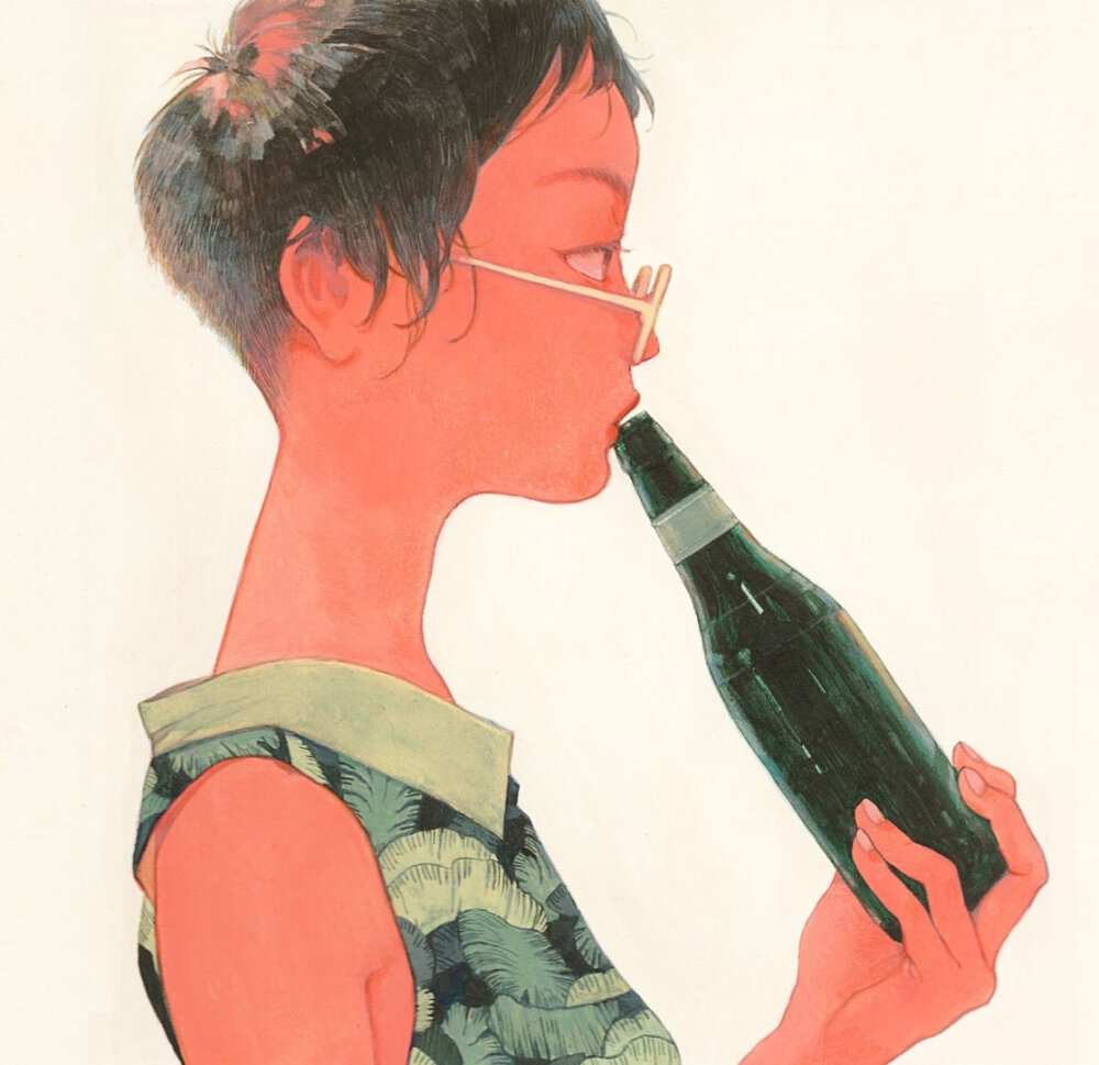 Nakajima Kano 手绘 插图 