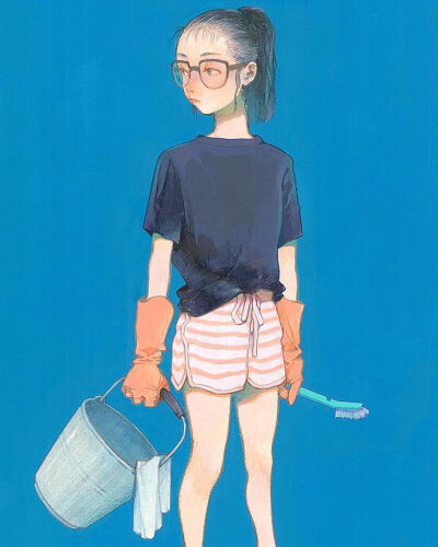 Nakajima Kano 手绘 插图 