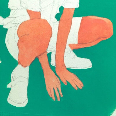 Nakajima Kano 手绘 插图 