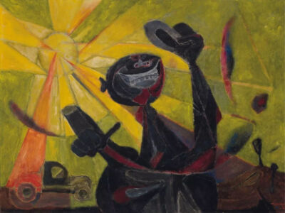 鲁菲诺·塔马约《Hombre Feliz》，油画，75.6×101.6cm，1947年