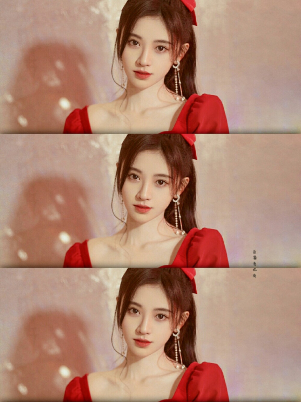 自截┋鞠婧祎┋女爱豆┋拼接壁纸┋微博同名