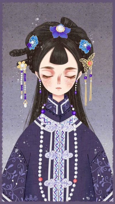 美女插画
——小美马