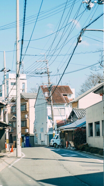 喜欢日本动漫般的樱花街道