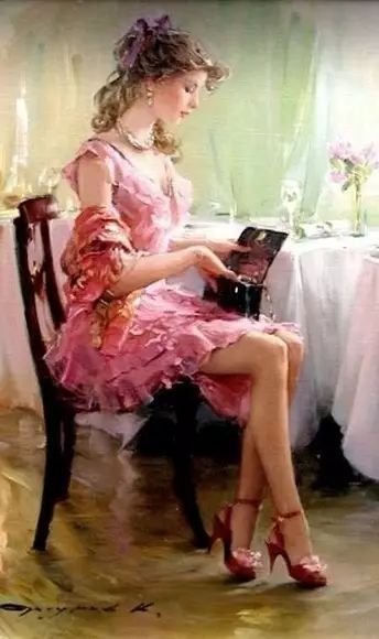 网上关于康斯坦丁·拉祖莫夫（Konstantin Razumov）的资料很少，只知道他是个当代乌克兰画家，但他笔下白皙、柔软、饱满和健康的女人，却已经到处可见。真是没有辜负他生在盛产美女的乌克兰啊。
有人说，康斯坦丁·拉祖莫夫的画法是结合了现实主义和印象主义。我不太懂画，直觉地看，这些画中充满了“漂亮的因素”，这可能是画家一种商业化的选择，她们面容优雅沉静，不迷茫也不忧伤，充满了健康的美感。今天就分享康斯坦丁·拉祖莫夫笔下的美人们，希望你喜欢。
