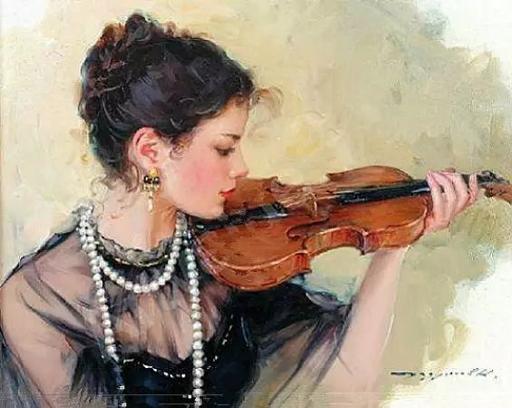 网上关于康斯坦丁·拉祖莫夫（Konstantin Razumov）的资料很少，只知道他是个当代乌克兰画家，但他笔下白皙、柔软、饱满和健康的女人，却已经到处可见。真是没有辜负他生在盛产美女的乌克兰啊。
有人说，康斯坦丁·拉祖莫夫的画法是结合了现实主义和印象主义。我不太懂画，直觉地看，这些画中充满了“漂亮的因素”，这可能是画家一种商业化的选择，她们面容优雅沉静，不迷茫也不忧伤，充满了健康的美感。今天就分享康斯坦丁·拉祖莫夫笔下的美人们，希望你喜欢。
