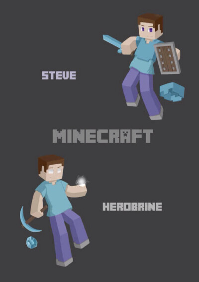 Steve与Herobrine