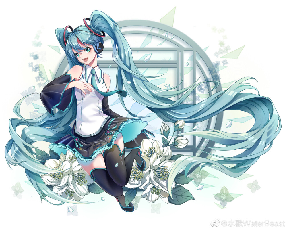 -初音未来v4c
〖图源微博〗
画师：水兽
（侵删致歉）
