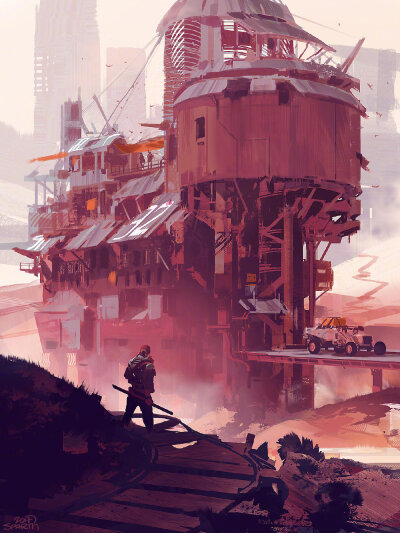 来自设计师，插画师 Nicolas Bouvier 绘画作品 | www.artstation.com/sparth