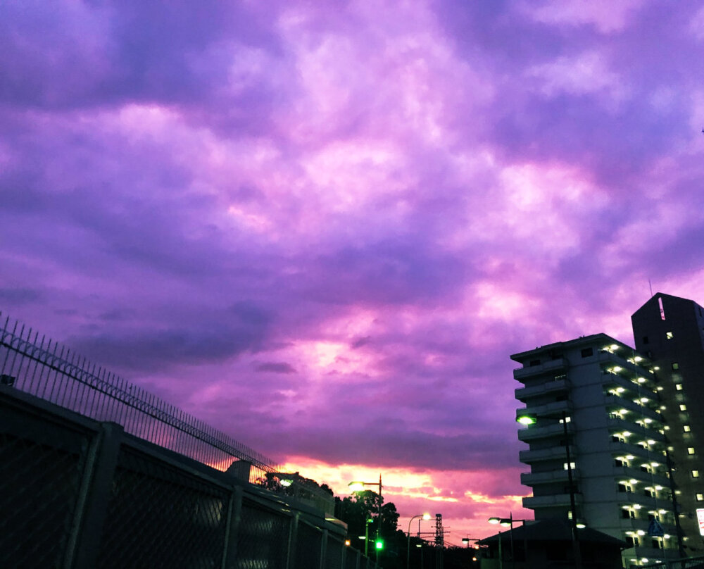 台风来临前的日本