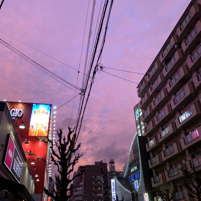 台风来临前的日本