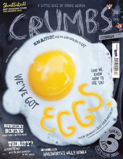 英国 Crumbs magazine 杂志的封面设计︱食材元素