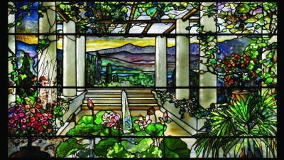 如梦似幻的玻璃花窗。作者：Louis Comfort Tiffany（1848-1933）