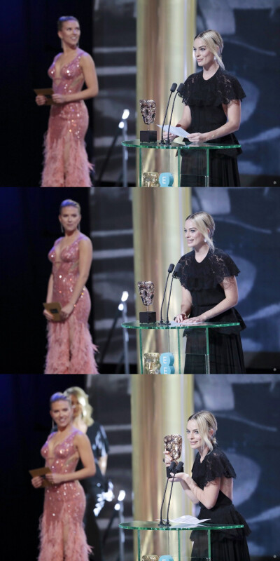 Scarlett Johansson & Margot Robbie
2020 BAFTA 第73届英国电影学院奖颁奖 伦敦皇家阿尔伯特音乐厅
[weibo@雪霏Sophia]