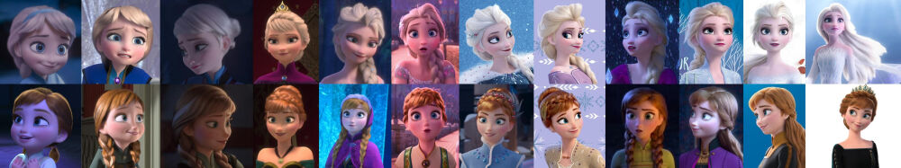 Frzoen2——冰雪奇缘2
Elsa&Anna(艾莎和安娜)
所有姐妹俩的衣服