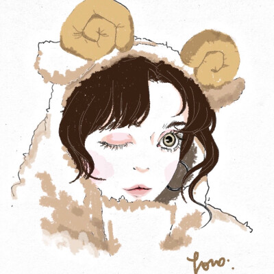 ♥︎自画头像，拿图dd
✨作者vb：洋子yoko_