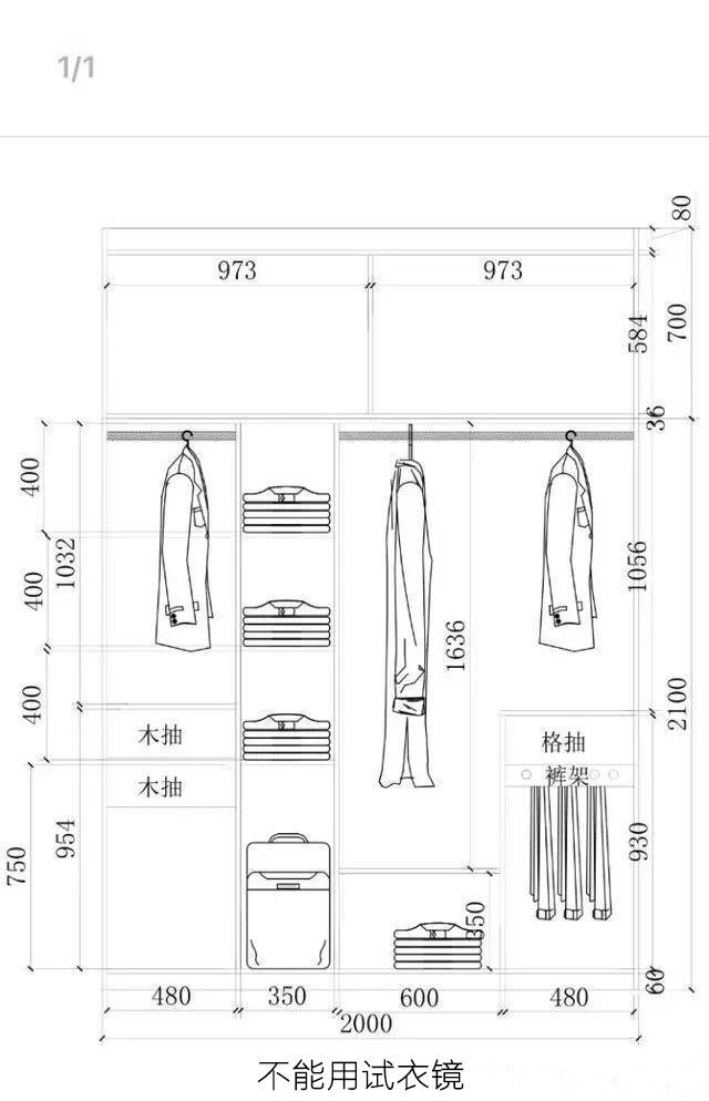 【必备】衣柜内部结构及具体尺寸设计