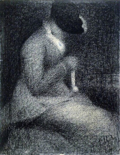 乔治·修拉（Georges Seurat，1859-1891）素描