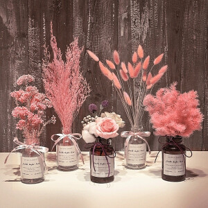 干花花束装饰摆件满天星永生花粉黛天然真花棉花网红家居客厅摆设