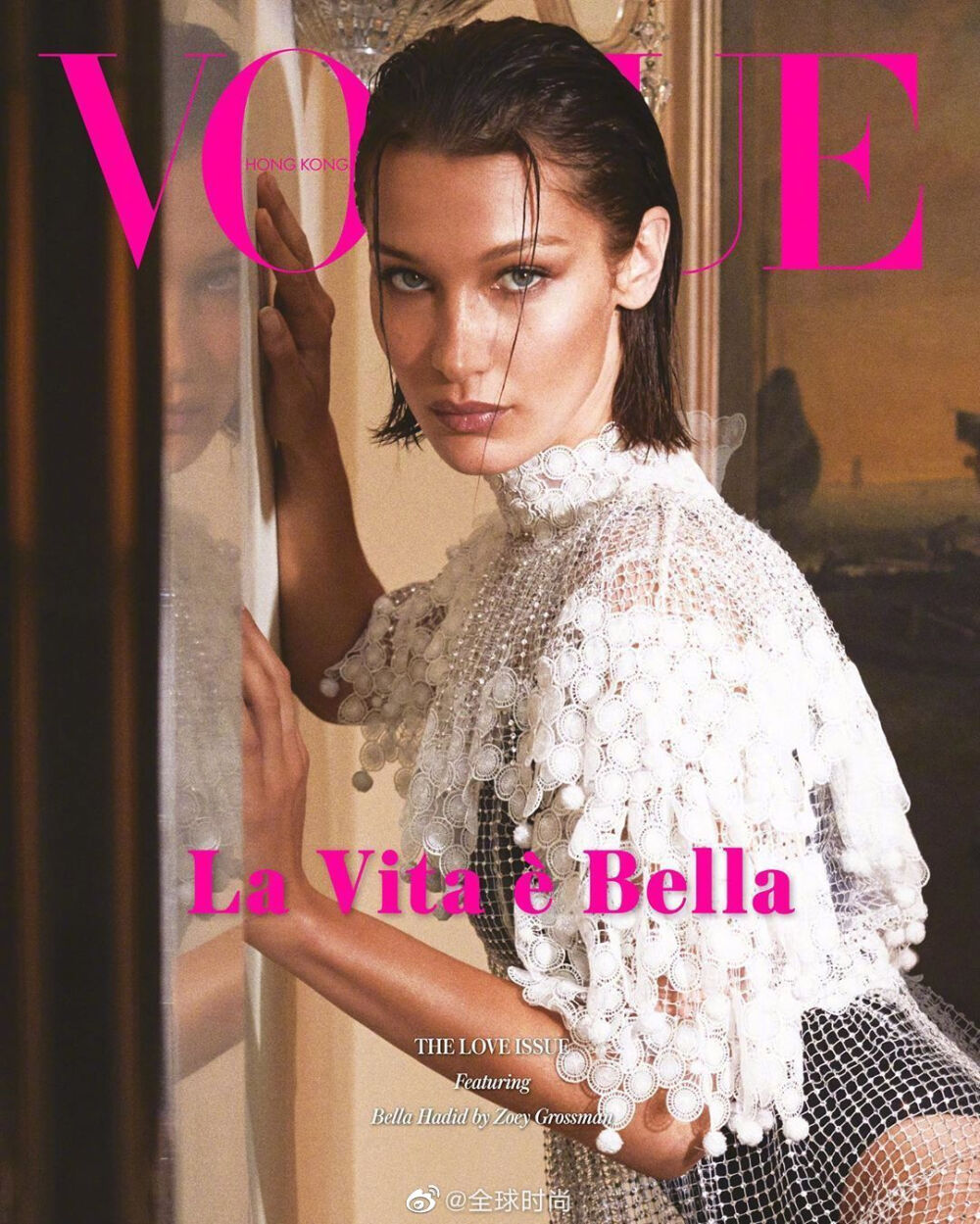 #Bella Hadid# &amp;《VOGUE》港版二月刊｜贝姐的眼睛会勾人～