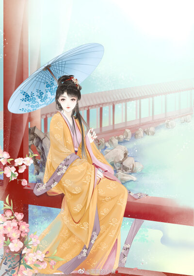 古风插画
画师：画画的小夏