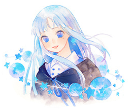 PNG海洋少女 蓝绿色 可爱 手帐免扣素材人物☁