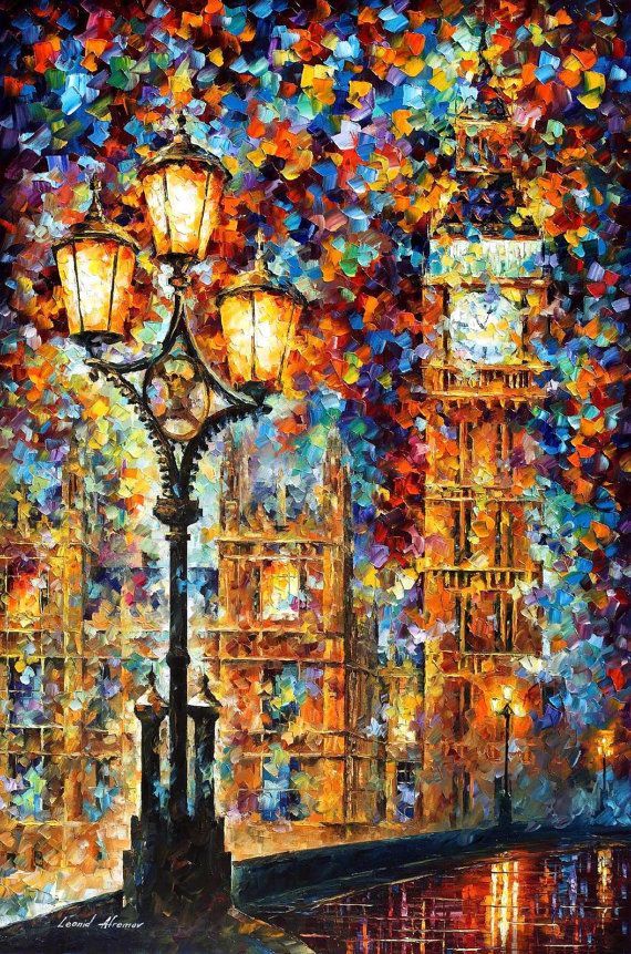 李奥尼德·阿夫列莫夫（Leonid Afremov, 出生于白俄罗斯维捷布斯克市）继梵高之后，当代最著名的现代印象派艺术家。其作品主要用调色刀与天然油料的搭配在画布上作画。以刀作画，他的绘画技巧、色彩上的层次运用纯熟浑厚， 令人惊叹。