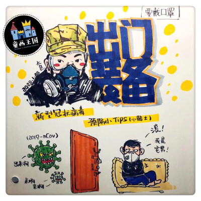 冠状病毒抗疫情创意画