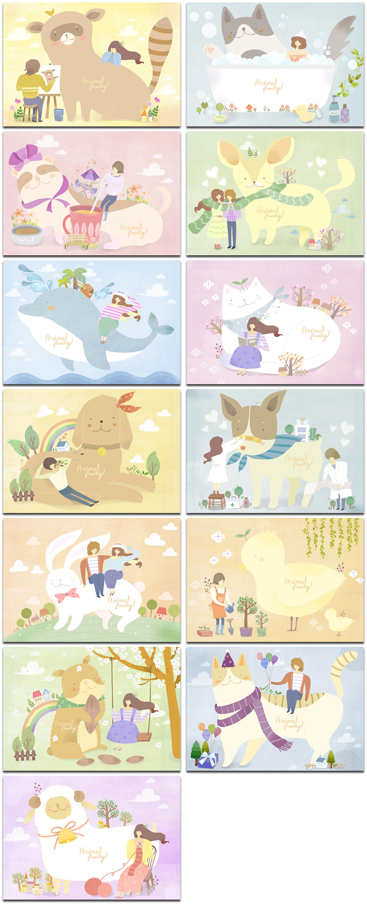 儿童卡通童话鲸鱼动物教育小孩幼儿园插图画海报psd模板设计素材