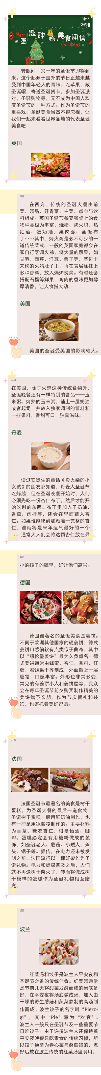 西方的圣诞美食
(爱格18年12A)