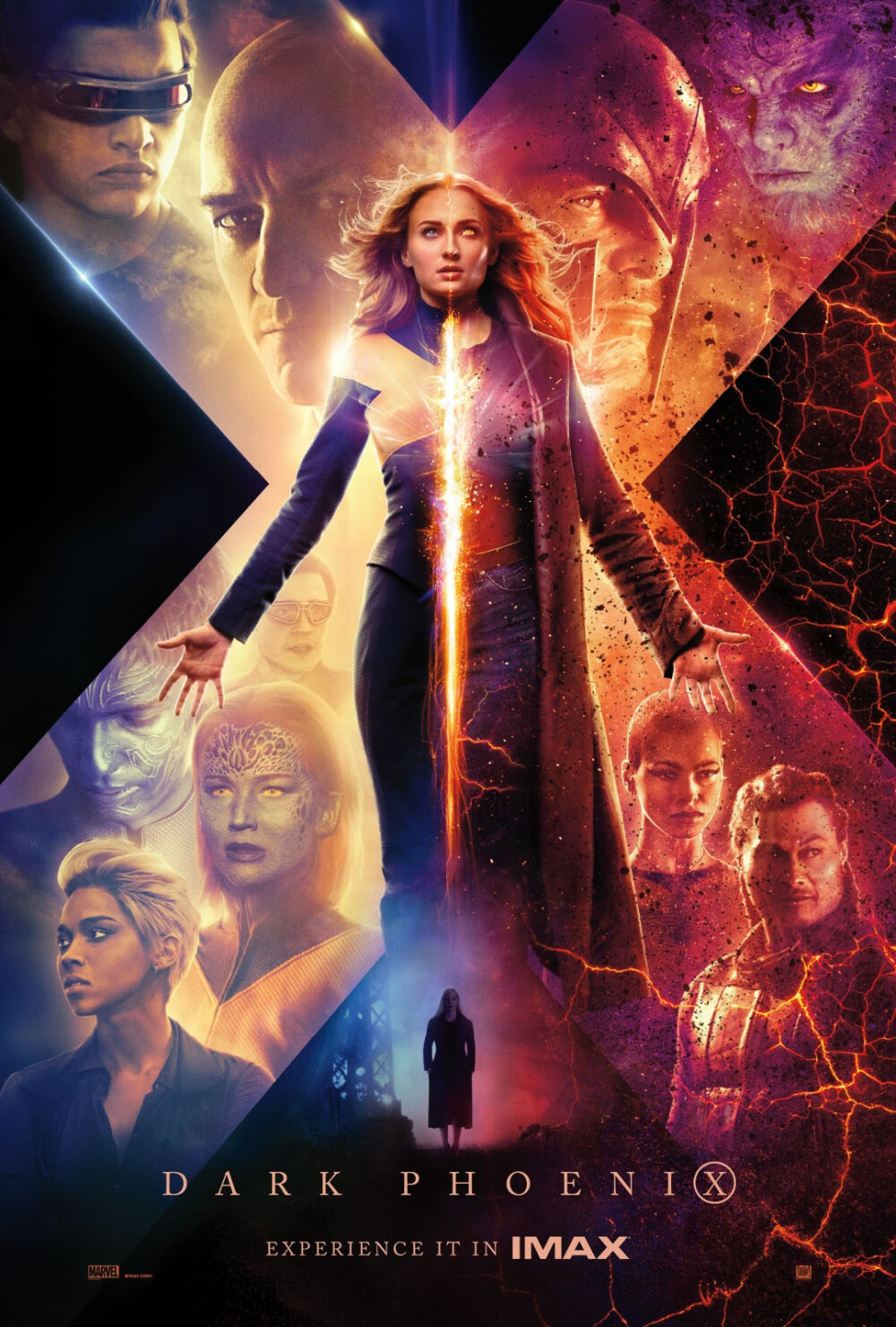 《X战警：黑凤凰》(Dark Phoenix,2019年,美国):该片是《X战警》系列20年来的集大成之作。影片围绕X战警中的琴·葛蕾展开，讲述她逐渐转化为黑凤凰的故事。在一次危及生命的太空营救行动中，琴被神秘的宇宙力量击中，成为最强大的变种人。琴不仅要设法掌控日益增长且极不稳定的力量，更要与自己内心的恶魔抗争。她的失控让整个X战警大家庭分崩离析，也让整个星球陷入毁灭的威胁之中。