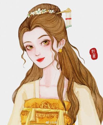 迪士尼公主，作者:野篆