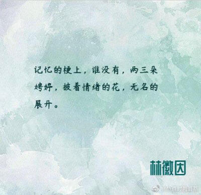 林徽因宝藏语录～