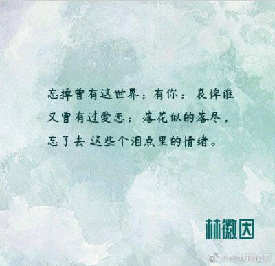 林徽因宝藏语录～