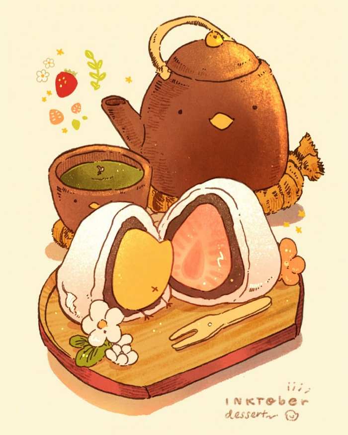 美食 插画 By_画师Nao