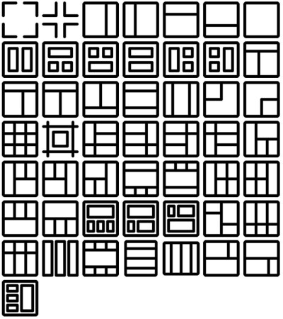 网格设置互联网手机电脑符号插图插画icon图标图案设计模板素材