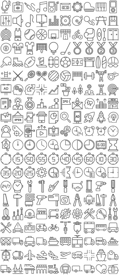 科学生物体育实验化学获奖符号插图插画icon图标图案设计模板素材