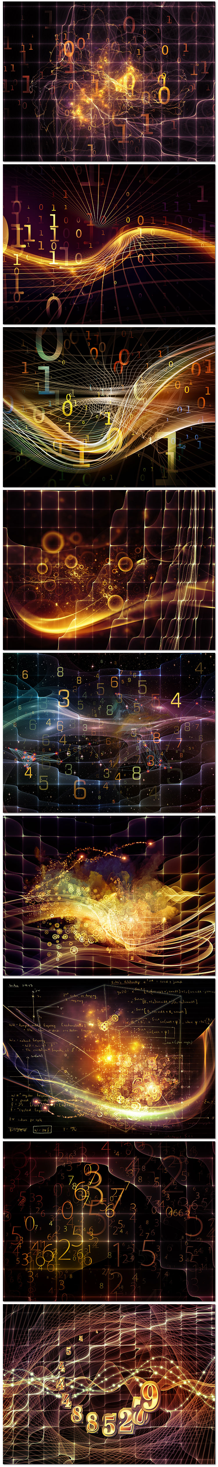 概念空间物理数字科学序列计算机语言程序编程海报模板设计素材