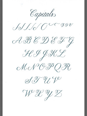 Copperplate 花体英文书法 